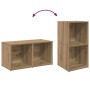 Conjunto de mueble de TV 2 pcs Roble artesanal