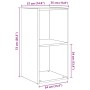 Conjunto de mueble de TV 2 pcs Roble artesanal