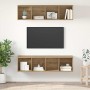Conjunto de mueble de TV 2 pcs Roble artisan 37 x 37 x 142.5 cm