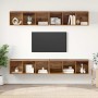 Mueble de TV de Pared 4 pcs Madera vieja 37 x 37 x 107.5 cm