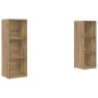 Conjunto de mueble de TV 2 pcs Roble artisan 107 x 35 x 37 cm