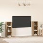Conjunto de mueble de TV 2 pcs Roble artisan 107 x 35 x 37 cm