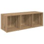 Conjunto de mueble de TV 2 pcs Roble artisan 107 x 35 x 37 cm