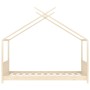 Estructura de cama infantil de madera maciza de pino 80x160 cm