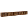 Gabinete de TV 3 pcs Madera vieja 37 x 35 x 107.5 cm
