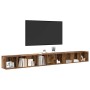 Gabinete de TV 3 pcs Madera vieja 37 x 35 x 107.5 cm