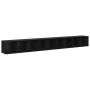 Gabinete de TV 3 pcs Roble negro 37 x 35 x 107.5 cm