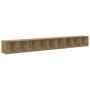 Gabinete de TV 3 pcs Roble artisan 37 x 35 x 107.5 cm