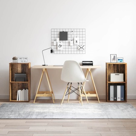 Conjunto de mueble de TV 2 pcs Madera vieja 72 x 35 x 36.5 cm