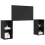 Conjunto de mueble de TV 2 pcs Roble negro 72 x 35 x 36.5 cm