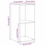 Conjunto de mueble de TV 2 pcs Roble negro 72 x 35 x 36.5 cm