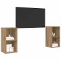 Conjunto de mueble de TV 2 pcs Roble artisan 72 x 35 x 36.5 cm