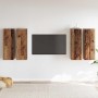 Conjunto de Muebles para Televisión 4 pcs Madera vieja