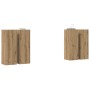 Conjunto de Muebles para Televisión 4 pcs Roble artisan