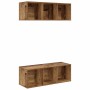 Gabinetes para TV Montados en la Pared 2 pcs Madera vieja