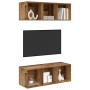 Gabinetes para TV Montados en la Pared 2 pcs Madera vieja