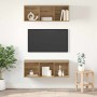 Gabinetes para TV Montados en la Pared 2 pcs Roble artisan