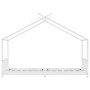Estructura de cama infantil madera maciza pino blanco 90x200 cm