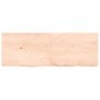 Estante de pared madera maciza roble sin tratar 140x50x(2-6) cm