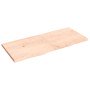Estante de pared madera maciza roble sin tratar 140x60x(2-4) cm en Estantes y estanterías | Comprar online en Foro24
