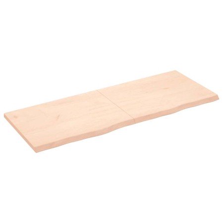Estante de pared madera maciza roble sin tratar 160x60x(2-4) cm en Estantes y estanterías | Comprar online en Foro24
