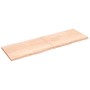 Estante de pared madera maciza roble sin tratar 200x60x(2-4) cm en Estantes y estanterías | Comprar online en Foro24