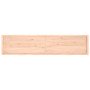 Estante de pared madera maciza roble sin tratar 220x50x(2-6) cm en Estantes y estanterías | Comprar online en Foro24