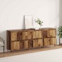 Tableros Lateral 3 pcs Madera vieja 180 x 35 x 70 cm