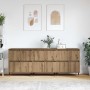 Tableros Lateral 3 pcs Roble artisan 180 x 35 x 70 cm