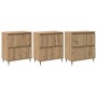 Tableros Lateral 3 pcs Roble artisan 180 x 35 x 70 cm