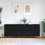 Tableros Lateral 3 pcs Roble negro 180 x 35 x 70 cm