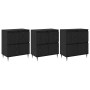 Tableros Lateral 3 pcs Roble negro 180 x 35 x 70 cm