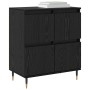 Tableros Lateral 3 pcs Roble negro 180 x 35 x 70 cm