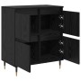 Tableros Lateral 3 pcs Roble negro 180 x 35 x 70 cm