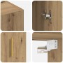 Armarios Montados en la Pared 2 pcs Roble artisan