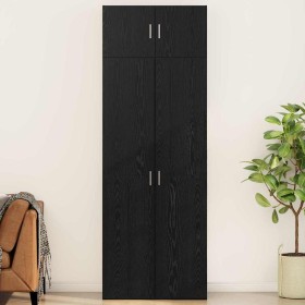 Armario de almacenamiento Roble negro 80 x 41 x 225 cm