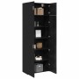 Armario de almacenamiento Roble negro 80 x 41 x 225 cm