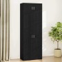 Armario de almacenamiento Roble negro 80 x 41 x 225 cm