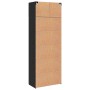 Armario de almacenamiento Roble negro 80 x 41 x 225 cm