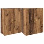 Armarios Montados en la Pared 2 pcs Madera vieja