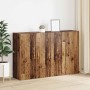 Armarios Montados en la Pared 2 pcs Madera vieja
