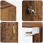 Armarios Montados en la Pared 2 pcs Madera vieja