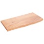 Estante de pared madera de roble tratada marrón claro 60x30x2cm