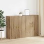 Armarios Montados en la Pared 2 pcs Roble artisan