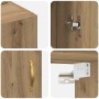 Armarios Montados en la Pared 2 pcs Roble artisan