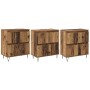 Tableros Lateral 3 pcs Madera vieja 180 x 35 x 70 cm