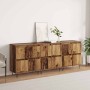 Tableros Lateral 3 pcs Madera vieja 180 x 35 x 70 cm