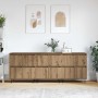 Tableros Lateral 3 pcs Roble artisan 180 x 35 x 70 cm