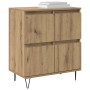 Tableros Lateral 3 pcs Roble artisan 180 x 35 x 70 cm