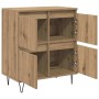 Tableros Lateral 3 pcs Roble artisan 180 x 35 x 70 cm